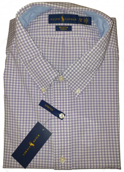 Polo Ralph Lauren 5002 Classic Shirt Purple - Motleys vilde apriludsalg - 