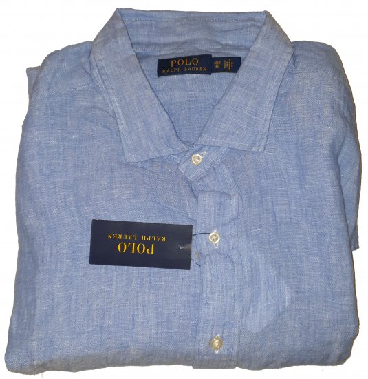 Polo Ralph Lauren 8003 Long Sleeve Shirt Blue - Motleys vilde apriludsalg - 
