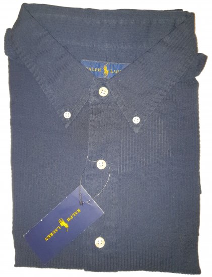 Polo Ralph Lauren TC7I Navy Short Sleeve Shirt - Motleys vilde apriludsalg - 