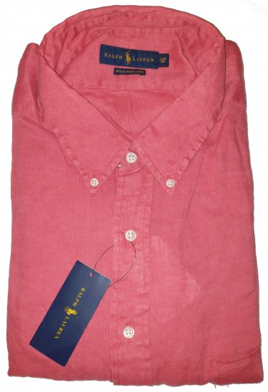 Polo Ralph Lauren TC7I Shirt Rustic Red - Motleys vilde apriludsalg - 