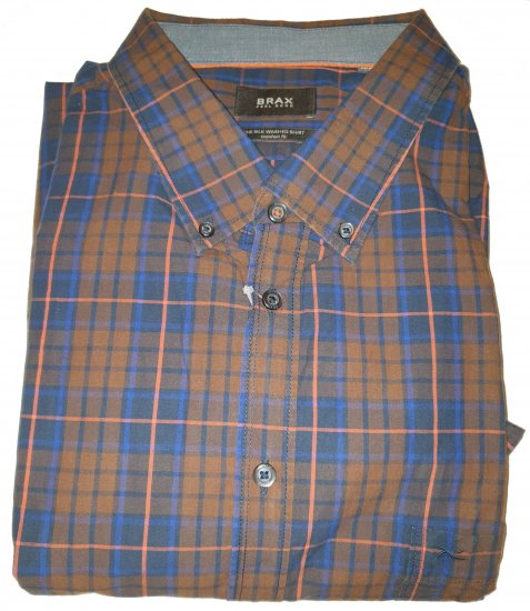 Brax 881016 Shirt Brown - Motleys vilde apriludsalg - 