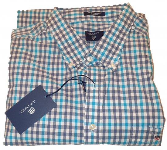 Gant 347620 Shirt Blue - Motleys vilde apriludsalg - 