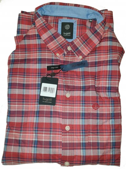 Bugatti 78315 Shirt Red - Motleys vilde apriludsalg - 