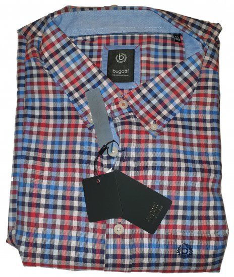 Bugatti 78324 Short Sleeve Shirt - Motleys vilde apriludsalg - 