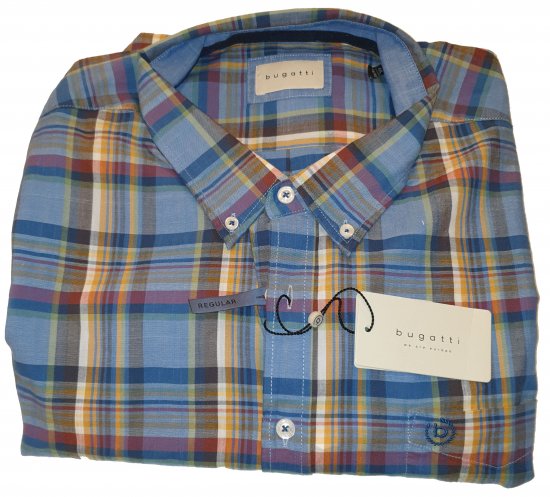 Bugatti 98333 Short Sleeve Shirt - Motleys vilde apriludsalg - 