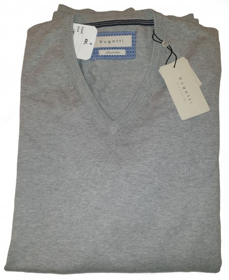Bugatti 95510 Knit Grey - Motleys vilde apriludsalg - 