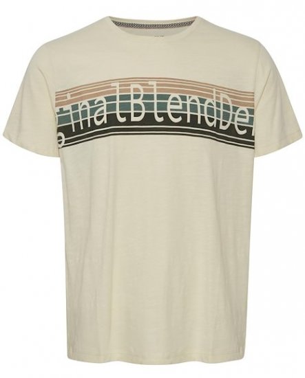 Blend T-Shirt 4242 Cloud Cream - T-shirts - T-shirts i store størrelser - 2XL-14XL