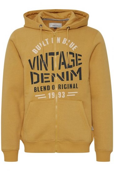 Blend Hoodie 4276 "Vintage Denim" Orange - Trøjer og hættetrøjer - Trøjer og Hættetrøjer i store størrelser - 2XL-14XL