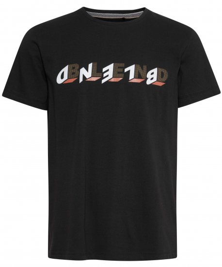 Blend 4795 T-Shirt Black - T-shirts - T-shirts i store størrelser - 2XL-14XL