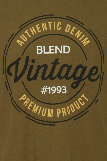 Blend 4811 T-Shirt Military Olive - T-shirts - T-shirts i store størrelser - 2XL-14XL