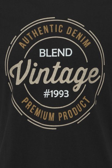 Blend 8411 T-Shirt Black - T-shirts - T-shirts i store størrelser - 2XL-14XL