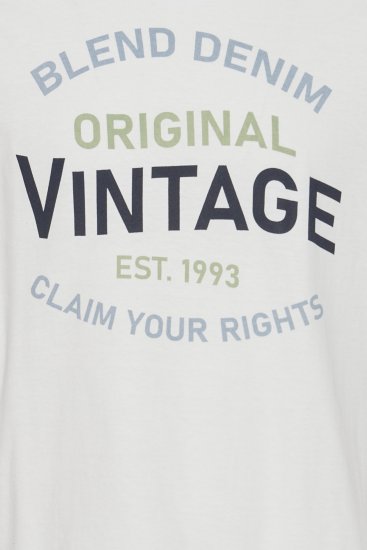 Blend 5018 T-Shirt white - T-shirts - T-shirts i store størrelser - 2XL-14XL