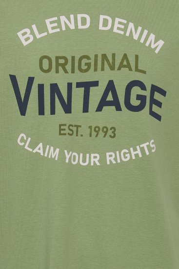 Blend 5018 T-Shirt Green - T-shirts - T-shirts i store størrelser - 2XL-14XL