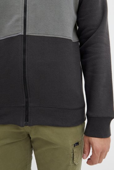 Blend 5282 Full Zipper Sweatshirt Black - Trøjer og hættetrøjer - Trøjer og Hættetrøjer i store størrelser - 2XL-14XL