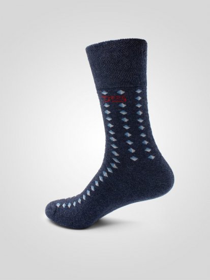 D555 Harold 3 Extra Wide Comfort Fit Socks 3-pack Navy/Denim - Undertøj og badetøj - Badetøj og Undertøj i store størrelser 