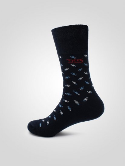 D555 Harold 3 Extra Wide Comfort Fit Socks 3-pack Navy/Denim - Undertøj og badetøj - Badetøj og Undertøj i store størrelser 
