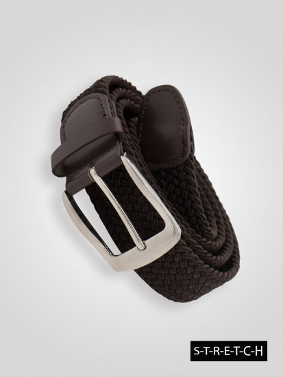 D555 Malcolm Braided Belt Brown - Bælter - Store Bælter - W40-W70/2XL-8XL