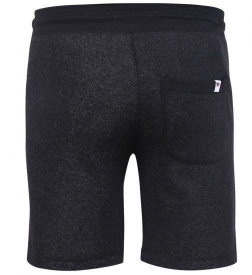 D555 HARLOW Jersey Shorts Black Twist - Joggingbukser og shorts - Sweatpants og Sweatshorts 2XL-12XL