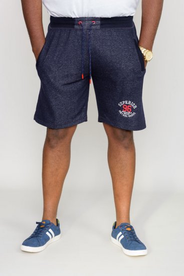 D555 HARLOW Jersey Shorts Denim Marl - Joggingbukser og shorts - Sweatpants og Sweatshorts 2XL-12XL