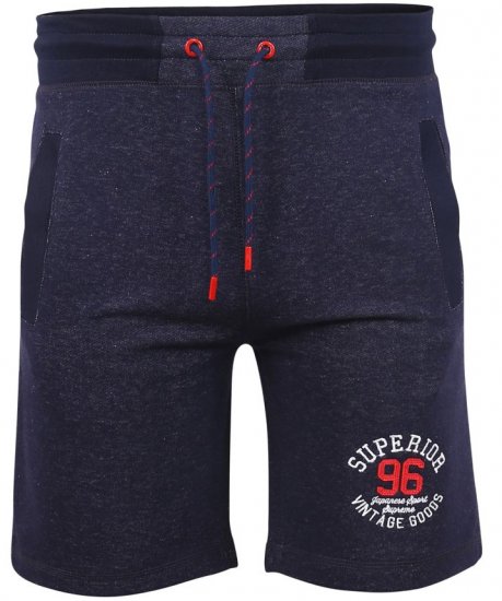 D555 HARLOW Jersey Shorts Denim Marl - Joggingbukser og shorts - Sweatpants og Sweatshorts 2XL-12XL