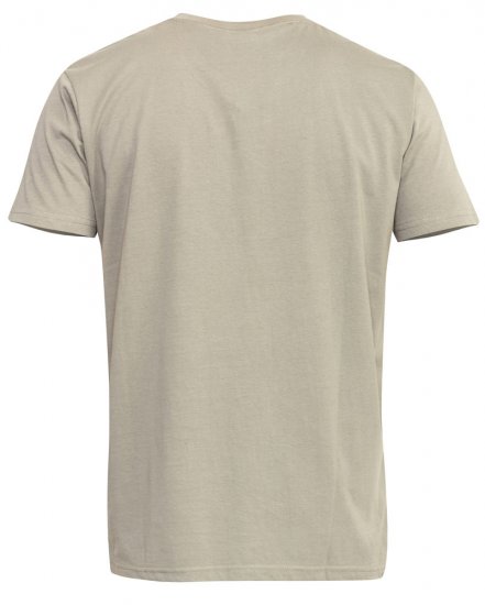 D555 Signature V-neck T-shirt Khaki - T-shirts - T-shirts i store størrelser - 2XL-14XL