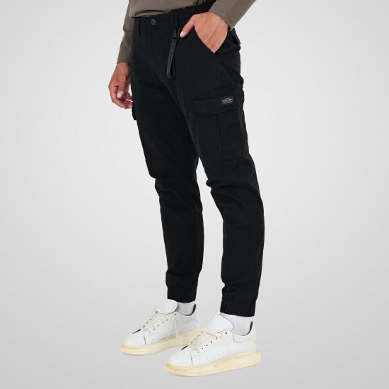 Double Outfitters CCP-4130 Cargobukser Sort - Jeans og bukser - Herrejeans og bukser i store størrelser W40-W70