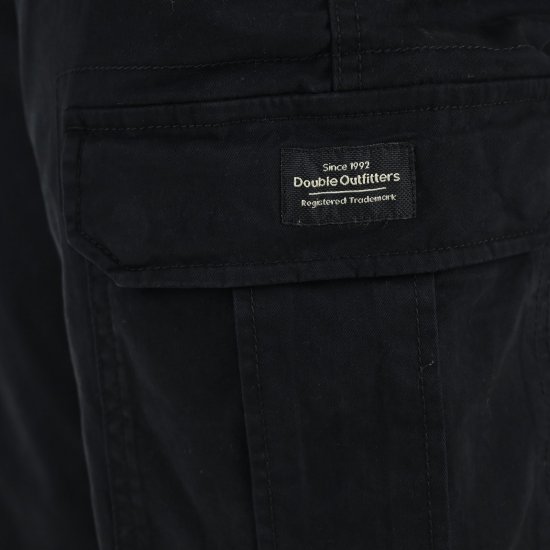 Double Outfitters CCP-4130 Cargobukser Sort - Jeans og bukser - Herrejeans og bukser i store størrelser W40-W70