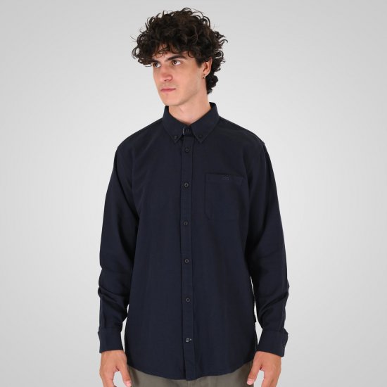 Double Outfitters GS-5225 Oxfordskjorte Mørkeblå - Skjorter - Skjorter til store mænd 2XL- 8XL
