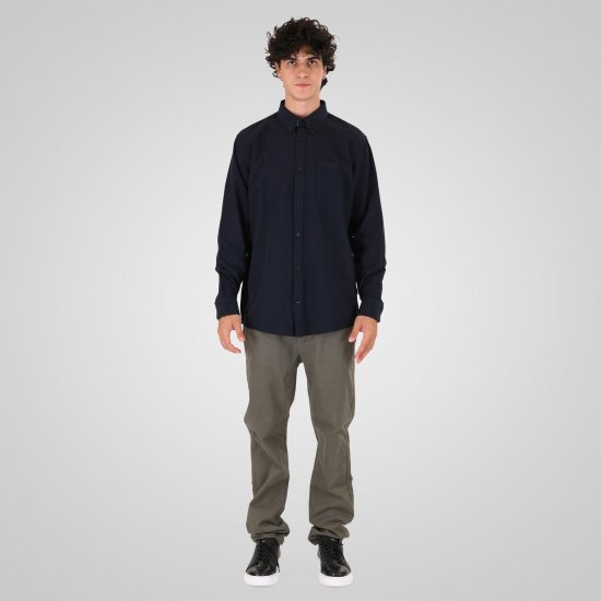 Double Outfitters GS-5225 Oxfordskjorte Mørkeblå - Skjorter - Skjorter til store mænd 2XL- 8XL