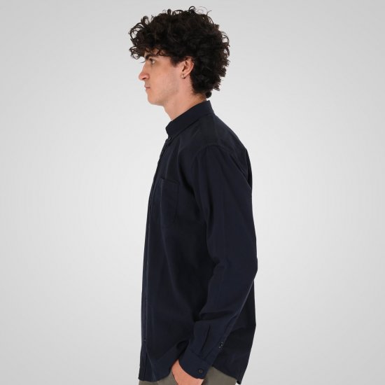 Double Outfitters GS-5225 Oxfordskjorte Mørkeblå - Skjorter - Skjorter til store mænd 2XL- 8XL