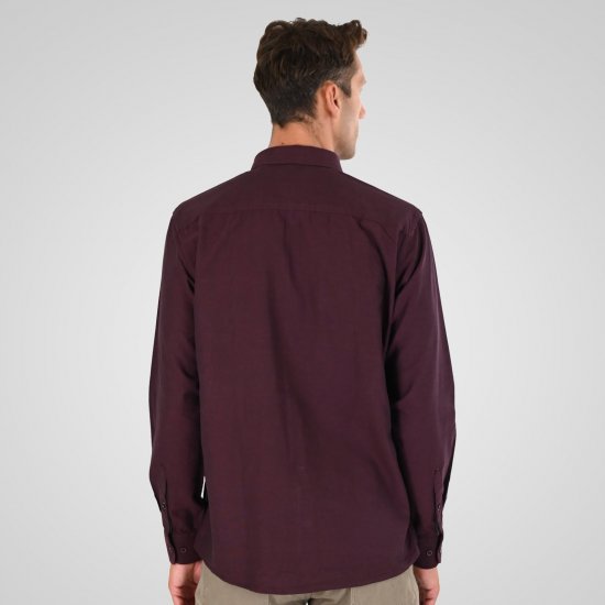 Double Outfitters GS-5225 Oxfordskjorte Bordeaux - Skjorter - Skjorter til store mænd 2XL- 8XL