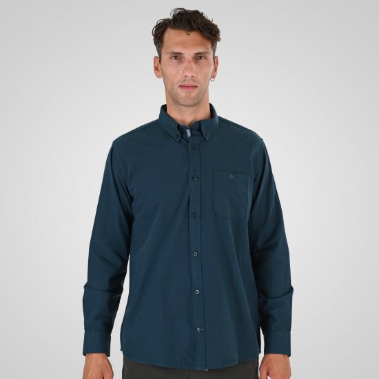 Double Outfitters GS-5225 Oxfordskjorte Mørkegrøn - Skjorter - Skjorter til store mænd 2XL- 8XL