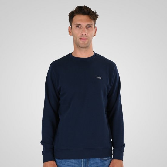 Double Outfitters MTOP-1141 Sweatshirt Mørkeblå - Trøjer og hættetrøjer - Trøjer og Hættetrøjer i store størrelser - 2XL-14XL