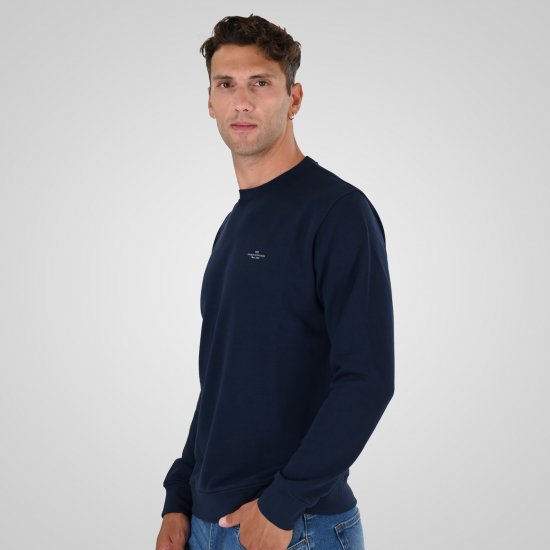 Double Outfitters MTOP-1141 Sweatshirt Mørkeblå - Trøjer og hættetrøjer - Trøjer og Hættetrøjer i store størrelser - 2XL-14XL