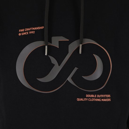 Double Outfitters MTOP-1146 Hættetrøje Sort - Trøjer og hættetrøjer - Trøjer og Hættetrøjer i store størrelser - 2XL-14XL
