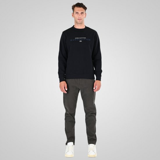 Double Outfitters MTOP-1151 Sweatshirt Sort - Trøjer og hættetrøjer - Trøjer og Hættetrøjer i store størrelser - 2XL-14XL
