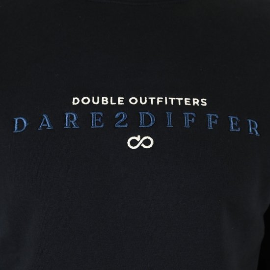 Double Outfitters MTOP-1151 Sweatshirt Sort - Trøjer og hættetrøjer - Trøjer og Hættetrøjer i store størrelser - 2XL-14XL