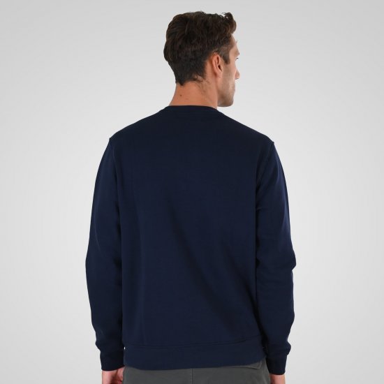 Double Outfitters MTOP-1151 Sweatshirt Mørkeblå - Trøjer og hættetrøjer - Trøjer og Hættetrøjer i store størrelser - 2XL-14XL