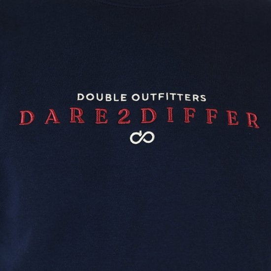 Double Outfitters MTOP-1151 Sweatshirt Mørkeblå - Trøjer og hættetrøjer - Trøjer og Hættetrøjer i store størrelser - 2XL-14XL