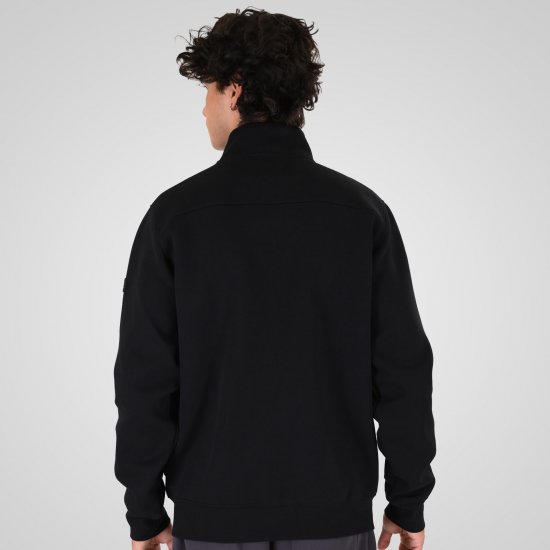 Double Outfitters MTOP-1158 Sweatjakke med lynlås Sort - Trøjer og hættetrøjer - Trøjer og Hættetrøjer i store størrelser - 2XL-14XL