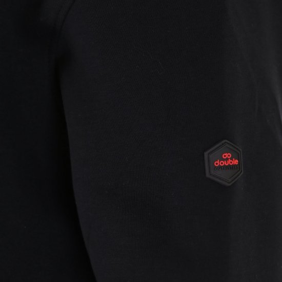 Double Outfitters MTOP-1158 Sweatjakke med lynlås Sort - Trøjer og hættetrøjer - Trøjer og Hættetrøjer i store størrelser - 2XL-14XL