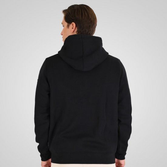 Double Outfitters MTOP-1160 Hættetrøje med lynlås Sort - Trøjer og hættetrøjer - Trøjer og Hættetrøjer i store størrelser - 2XL-14XL