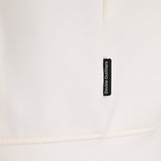 Double Outfitters MTOP-1160 Hættetrøje med lynlås Hvid - Trøjer og hættetrøjer - Trøjer og Hættetrøjer i store størrelser - 2XL-14XL