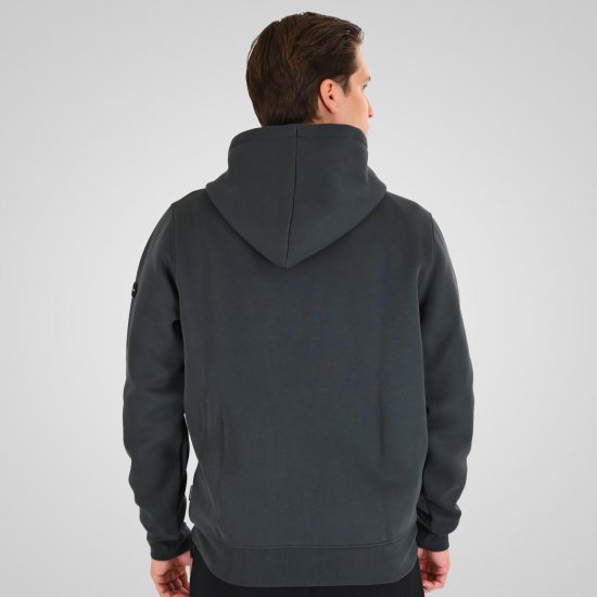 Double Outfitters MTOP-1160 Hættetrøje med lynlås Mørkegrøn - Trøjer og hættetrøjer - Trøjer og Hættetrøjer i store størrelser - 2XL-14XL