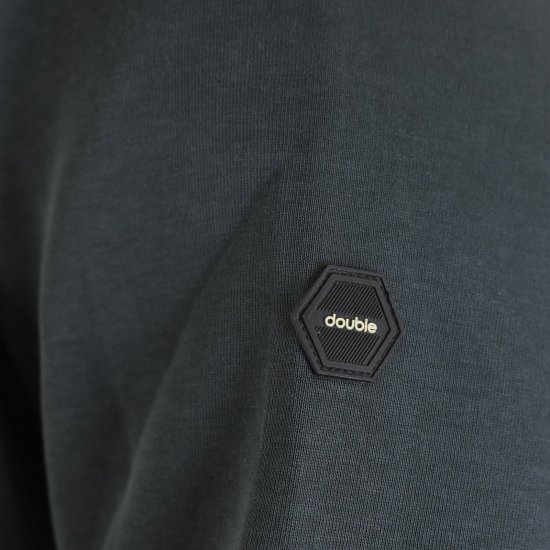 Double Outfitters MTOP-1160 Hættetrøje med lynlås Mørkegrøn - Trøjer og hættetrøjer - Trøjer og Hættetrøjer i store størrelser - 2XL-14XL