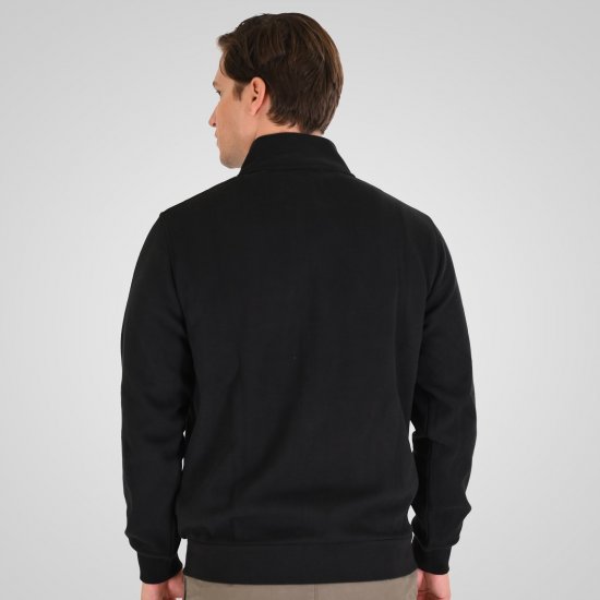 Double Outfitters SEL-1168 Sweatjakke med lynlås Sort - Trøjer og hættetrøjer - Trøjer og Hættetrøjer i store størrelser - 2XL-14XL