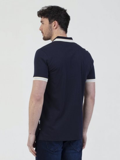 Mish Mash Belgrade Zip Through Polo Navy - Polotrøjer - Polotrøjer 2XL-8XL
