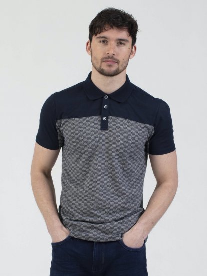 Mish Mash Doha Contrast Polo Navy - Polotrøjer - Polotrøjer 2XL-8XL