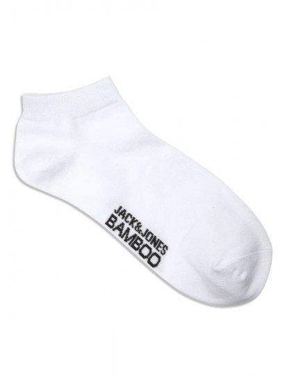 Jack & Jones Basic Bambusankelstrømper Hvid 5-pak - Undertøj og badetøj - Badetøj og Undertøj i store størrelser 