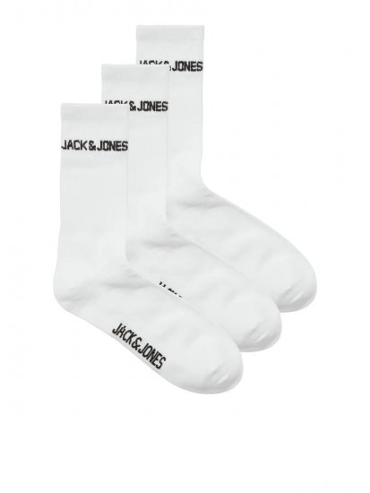 Jack & Jones Melvin Tennisstrømper Hvid 3-pak - Undertøj og badetøj - Badetøj og Undertøj i store størrelser 